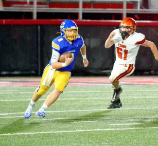 Lucas fends off the Crusaders
